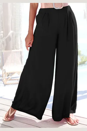 Buffalo Palazzohose, mit Seitennahttaschen, Sommerhose, Wide-Leg