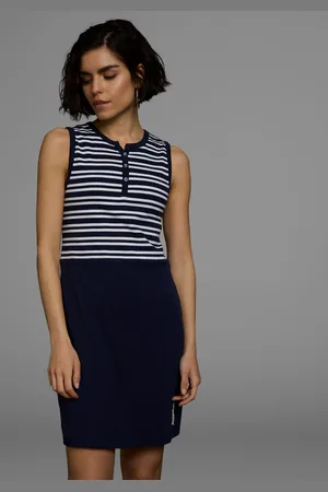 KangaROOS Sommerkleid, aus Rippware, Mini-Länge