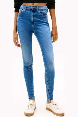 Tommy Hilfiger Schlagjeans »SYLVIA HGH FLR BI1267«, in blauer Waschung