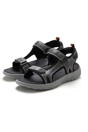 AUTHENTIC LE JOGGER Trekkingsandale »Sommerschuh«, Sandale, Freizeitschuh, Herrensandale mit Klettverschlüssen VEGAN