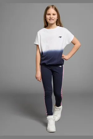 KangaROOS T-Shirt, Kurzarm, weite Fledermausärmel, modisches Batikmuster