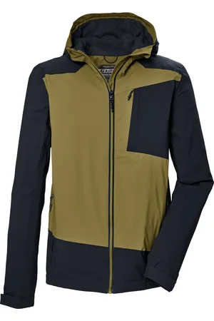 Killtec Funktionsjacke »KOS 85 MN JCKT«, Wasserdichte, atmungsaktive Herrenjacke im Colourblock-Design