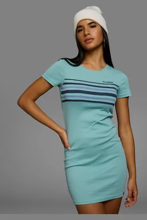 KangaROOS Jerseykleid, mit Rundhals und Halbarm