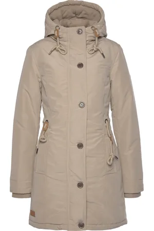 KangaROOS Winterjacke, mit Kapuze, für die kalte Jahreszeit, aus leichtem Webstoff, modisch