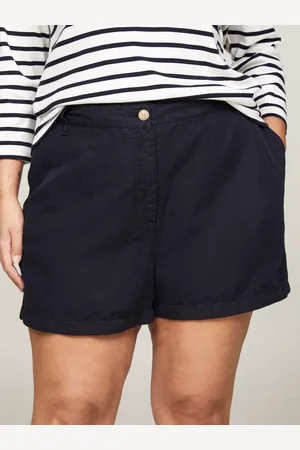 Tommy Hilfiger Shorts »CRV SLIM COTTON LINEN SHORT«, Große Größen