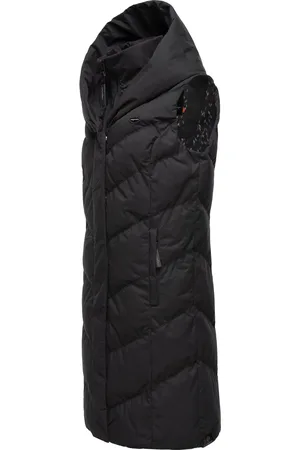Ragwear Steppweste »Steppweste Natalka Vest«, (1 tlg.), stylische, gesteppte Winterweste mit gefütterter Kapuze