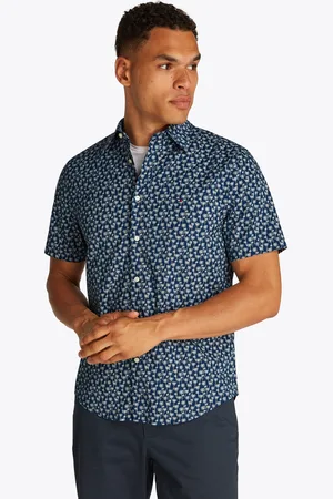 Tommy Hilfiger Kurzarmhemd »FLEX POPLIN PALM SS SF SHIRT«