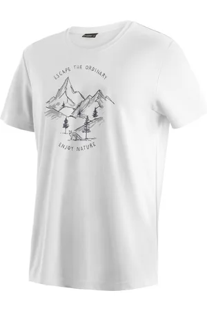 Maier Sports T-Shirt »Dieter Print«, Herren Funktionsshirt, Freizeitshirt mit Aufdruck, Regular Fit
