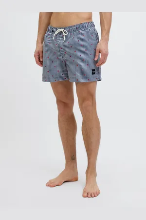JACK & JONES Badeshorts »JPSTMAUI JJSWIM MINI STRIPE AKM SN«