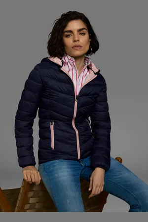 KangaROOS Steppjacke, mit Kapuze, mit kontrastfarbenen Details