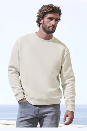 john devin Sweatshirt, Langarm, Sweatshirt mit Struktur, Rundhals, Baumwollmischung