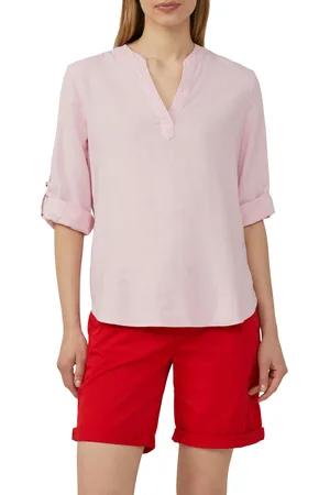 QS by s.Oliver Klassische Bluse, mit Turn-up