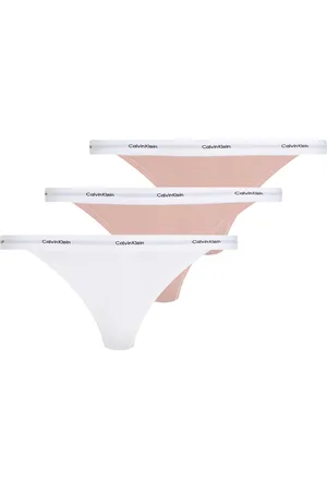 Calvin Klein Tanga »STRING THONG 3PK«, (Packung, 3 St., 3er-Pack), mit Rippenstruktur