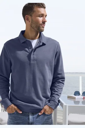 john devin Sweatshirt, Langarm, Sweatshirt mit Polokragen, Baumwollmischung