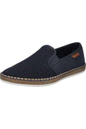 Rieker Slipper, mit modischer Laufsohle in Bast-Optik