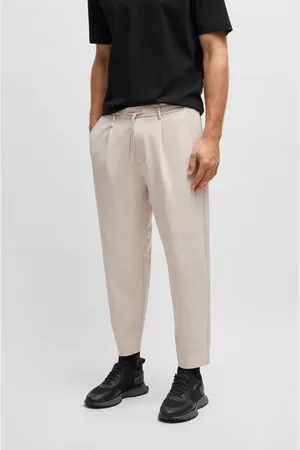 HUGO BOSS Webhose »T_Convert-Pleat«, mit Zugbund und Markenlabel