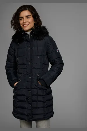 KangaROOS Steppjacke, mit Kapuze, figurbetonter Schnitt, mit Reißverschlusstaschen