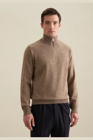 Seidensticker Stehkragenpullover »Schwarze Rose«, Quarter Zip Uni