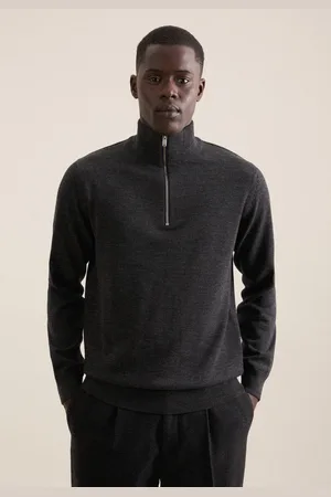 Seidensticker Stehkragenpullover »Schwarze Rose«, Quarter Zip Uni