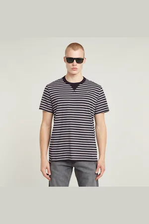 G-Star T-Shirt »Nifous Stripe«, mit geripptem Einsatz vorne