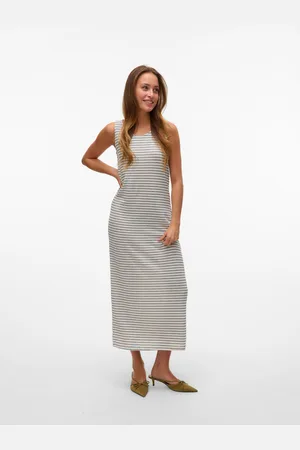 VERO MODA Midikleid »VMGINA SL 7/8 DRESS JRS NOOS«