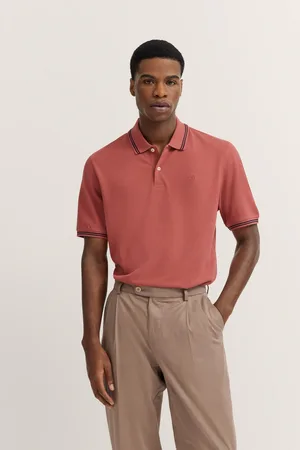 Bugatti Poloshirt, mit Kontraststreifen und Bruststickerei