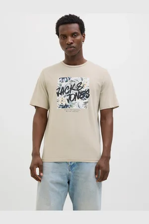 JACK & JONES Print-Shirt »JJHAWAII SHAPE TEE SS CREW NECK«
