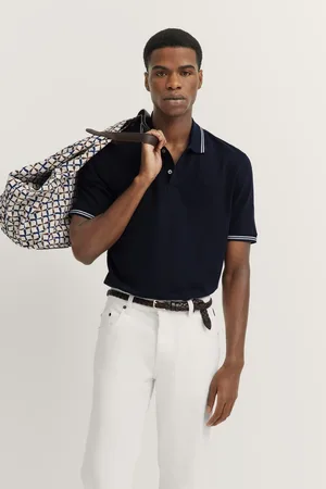 Bugatti Poloshirt, mit Kontraststreifen und Bruststickerei