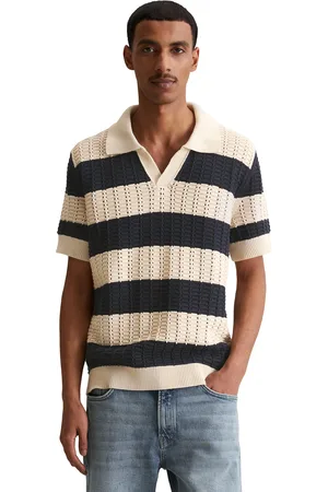 Marc O’ Polo Poloshirt, markantes Loch-Strickmuster