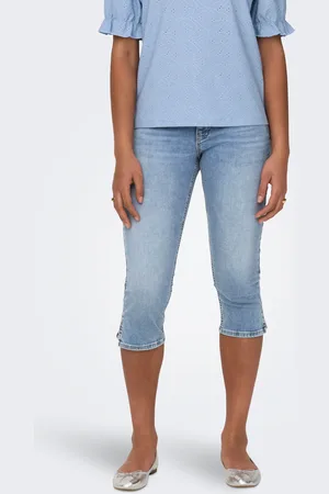 ONLY 7/8-Caprijeans »ONLBLUSH MW SLIT CAP SHORTS DNM DOT NOOS«
