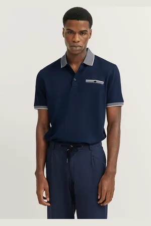 Bugatti Poloshirt, mit dezenten Kontraststreifen