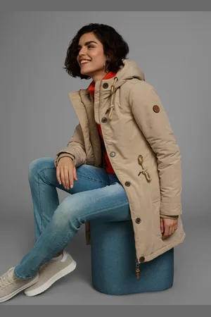 KangaROOS Winterjacke, mit Kapuze, für die kalte Jahreszeit, aus leichtem Webstoff, modisch