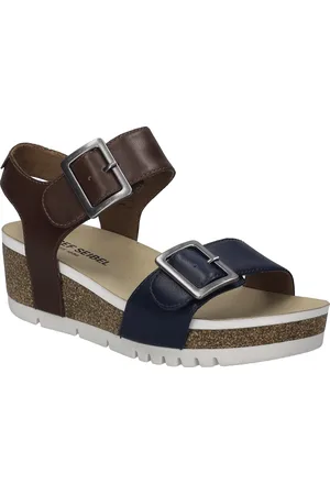 Josef Seibel Sandale »Quinn 02«, Plateausandale, Keilsandalette, Klettschuh mit Schnallen