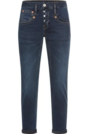Herrlicher 7/8-Jeans »Shyra Cropped Denim Stretch«, mit halb verdeckter Knopfleiste