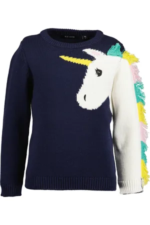 Blue Seven Strickpullover » Mädchen Pullover UNICORN«, (1 tlg.)