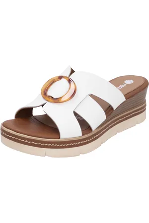 Remonte Pantolette, Keilabsatz, Sommerschuh, Schlupfschuh mit schöner Zierschnalle