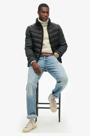 Superdry Steppjacke »STORM KNIT HYBRID PADDED JKT«, mit Kapuze