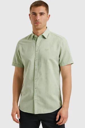 PME Legend™ Kurzarmhemd »Short Sleeve Shirt Ctn Linen 2 tone«, in melierter Optik