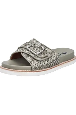 Rieker Pantolette, Sommerschuh, Strandschuh mit praktischem Klettverschluss