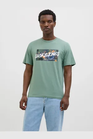 JACK & JONES Print-Shirt »JJHAWAII SHAPE TEE SS CREW NECK«