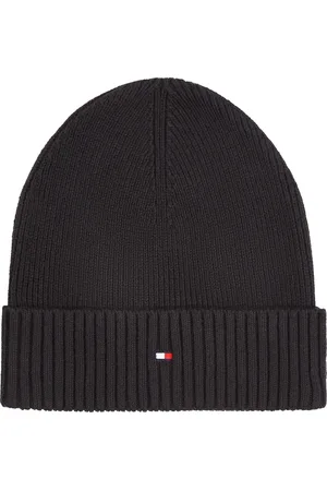 Tommy Hilfiger Strickmütze »TH FLAG PIMA COTTON BEANIE«, mit Logostickerei