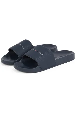 Tommy Hilfiger Pantolette »HILIFGER NYC POOL SLIDE«, Schlupfschuh, Strandschuh, Schlappen mit Logoschriftzug