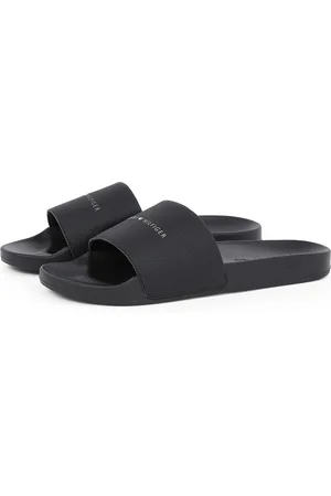 Tommy Hilfiger Pantolette »HILIFGER NYC POOL SLIDE«, Schlupfschuh, Strandschuh, Schlappen mit Logoschriftzug