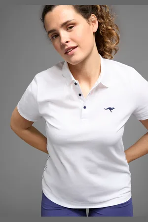 KangaROOS Poloshirt, Kurzarm, unifarben, Polokragen, aus Baumwolle