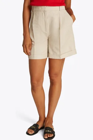Tommy Hilfiger Shorts »LINEN MIX PLEATED SHORT«, mit Falten,kühlendes Premium Leinen