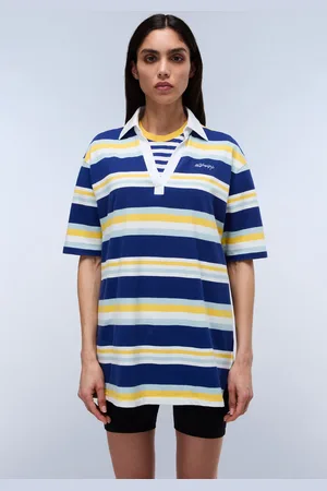 Napapijri Kurzarmshirt »E-ETE SS W STRIPE SA8«, Mit V-Ausschnitt