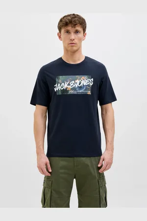 JACK & JONES Print-Shirt »JJHAWAII SHAPE TEE SS CREW NECK«