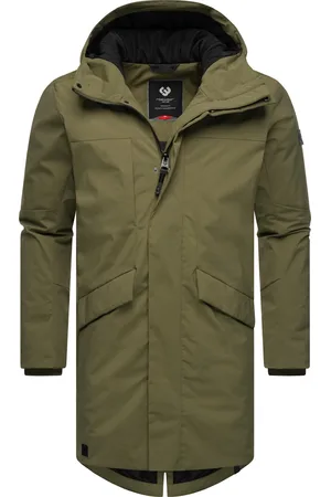 Ragwear Langmantel »Parka Zalle«, Wasserdichte Herren Übergangsjacke mit Kapuze