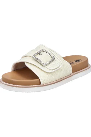 Rieker Pantolette, Sommerschuh, Strandschuh mit praktischem Klettverschluss