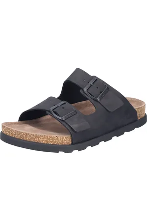 Rieker Pantolette, Sommerschuh, Strandschuh, Hausschuh mit bequemem Fußbett